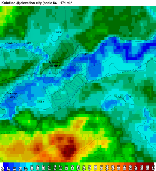 Kulotino elevation map