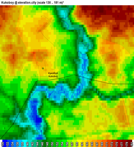 Kukoboy elevation map