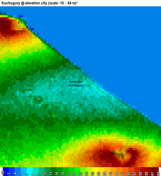 Kuchugury elevation map