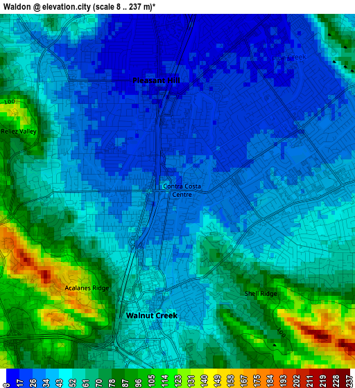 Waldon elevation map