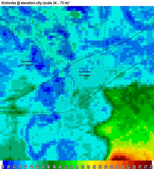 Krotovka elevation map