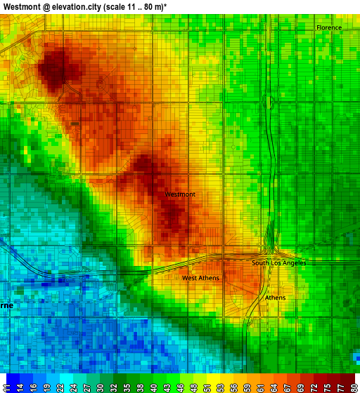 Westmont elevation map