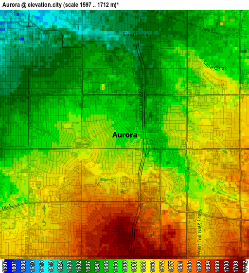 Aurora elevation map