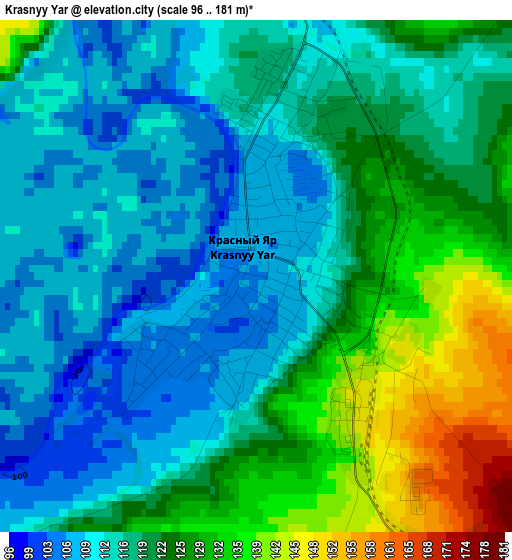 Krasnyy Yar elevation map