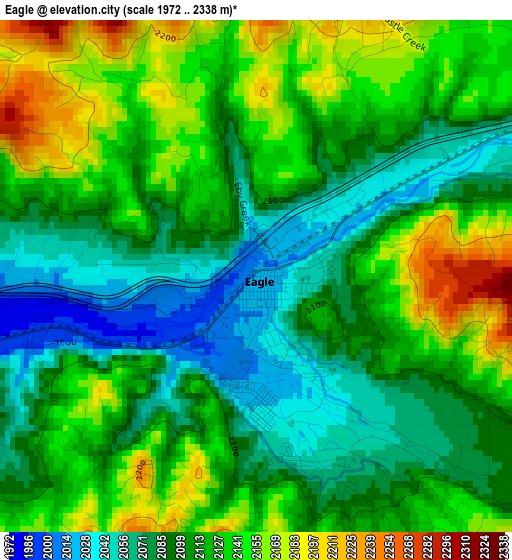 Eagle elevation map