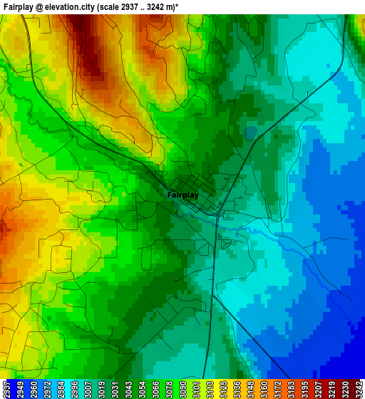 Fairplay elevation map