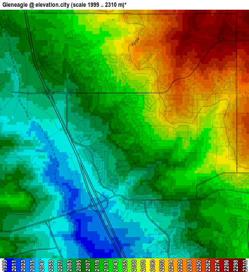 Gleneagle elevation map