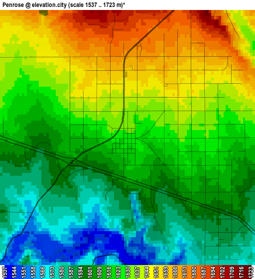 Penrose elevation map