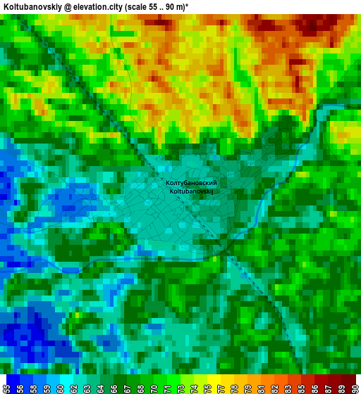 Koltubanovskiy elevation map