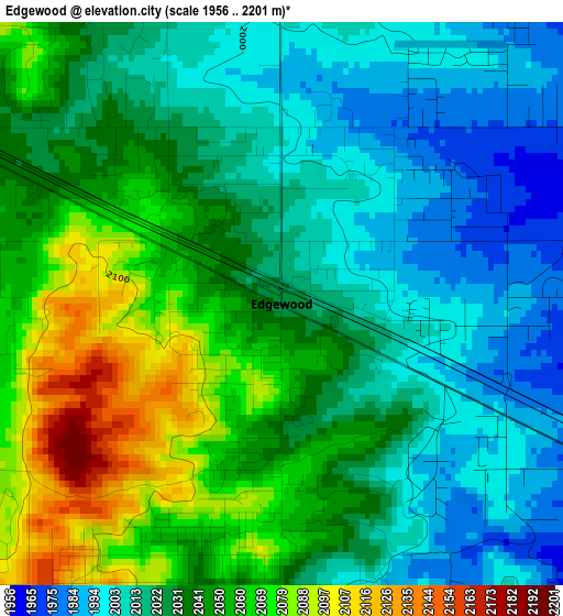 Edgewood elevation map