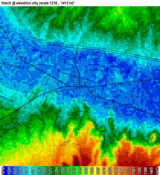 Hatch elevation map