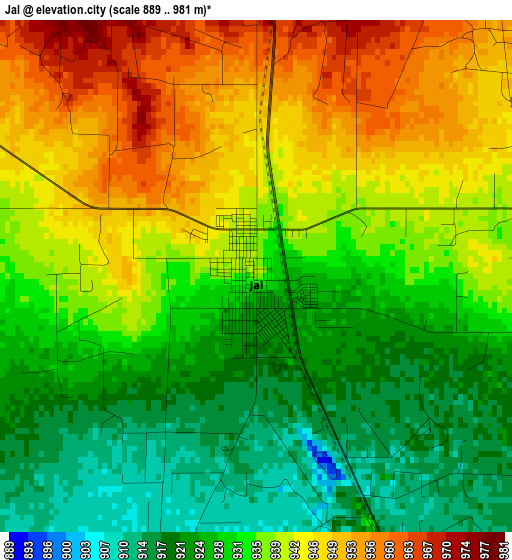 Jal elevation map