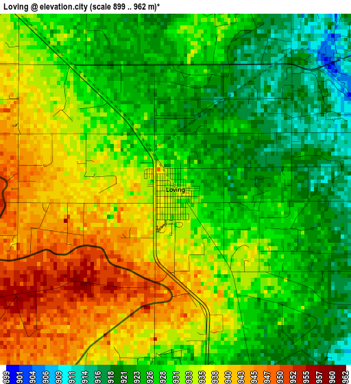 Loving elevation map