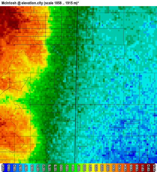 McIntosh elevation map