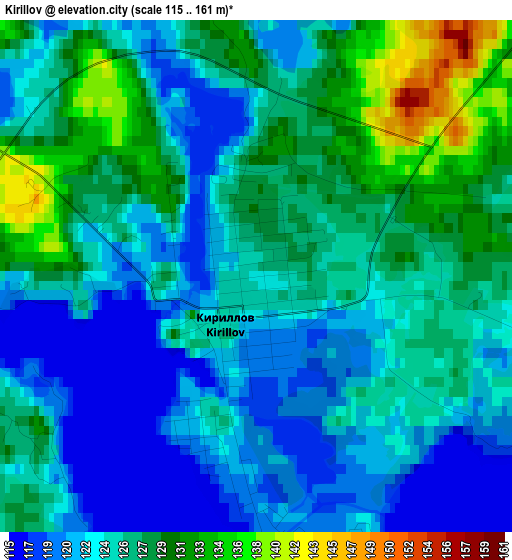 Kirillov elevation map