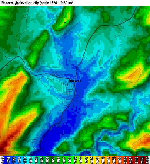 Reserve elevation map