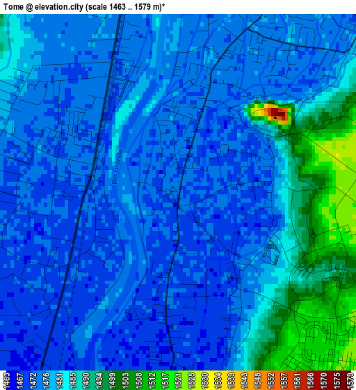 Tome elevation map