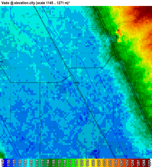 Vado elevation map