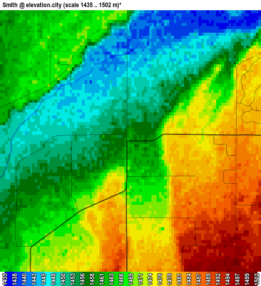 Smith elevation map