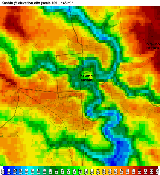 Kashin elevation map