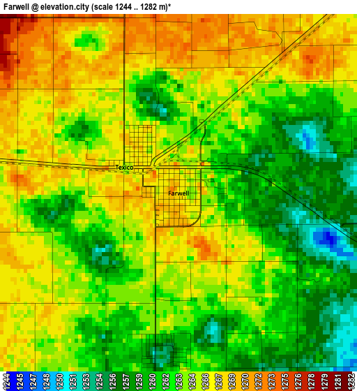 Farwell elevation map