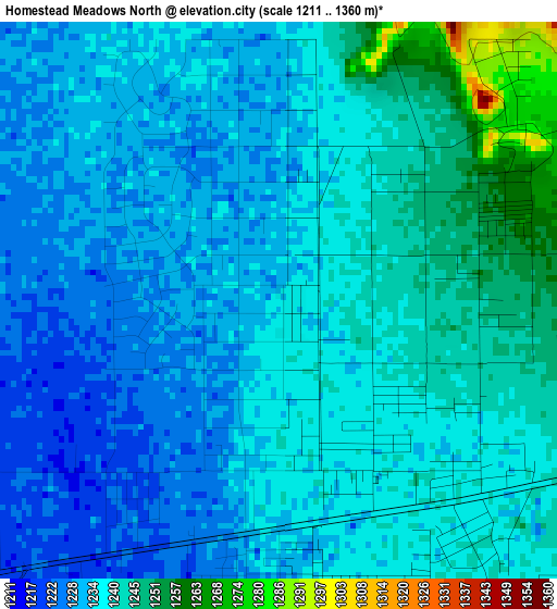 Homestead Meadows North elevation map