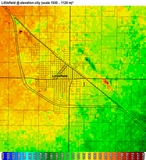 Littlefield elevation map