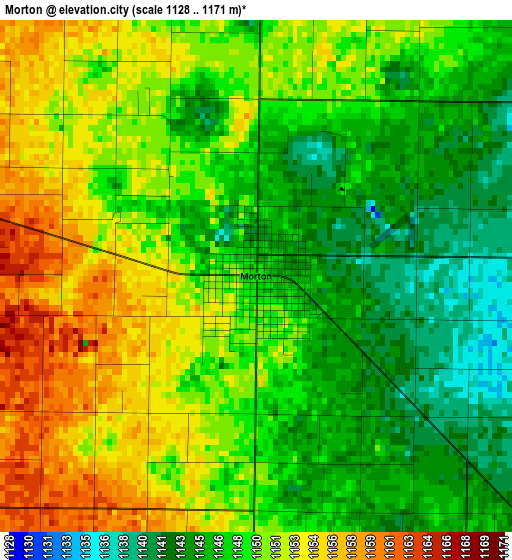 Morton elevation map