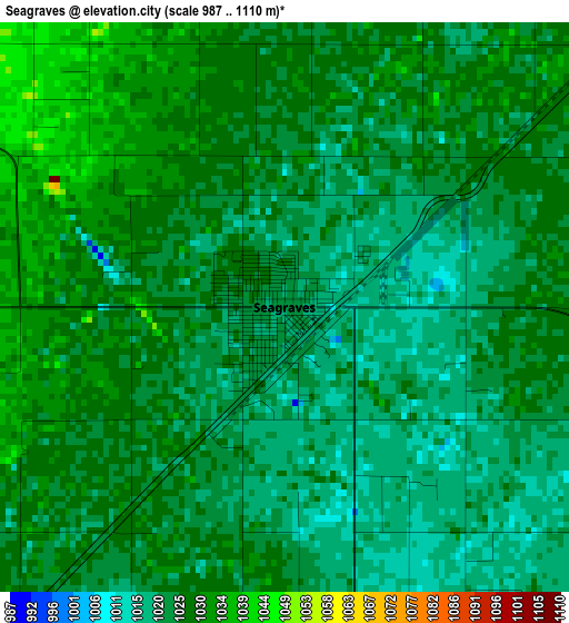 Seagraves elevation map