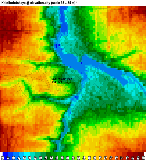 Kalnibolotskaya elevation map