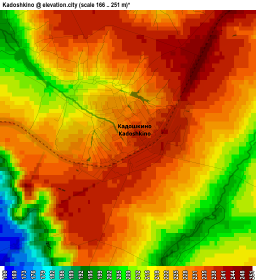 Kadoshkino elevation map