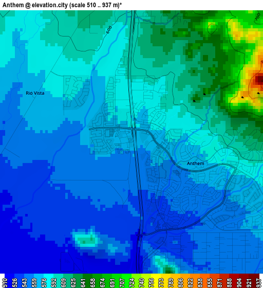 Anthem elevation map