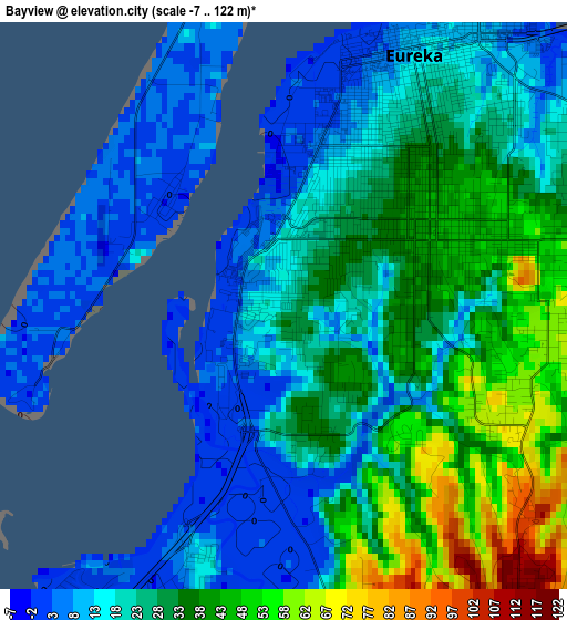 Bayview elevation map