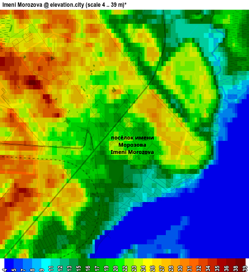 Imeni Morozova elevation map