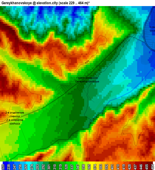 Gereykhanovskoye elevation map