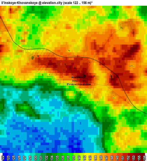 Il’inskoye-Khovanskoye elevation map