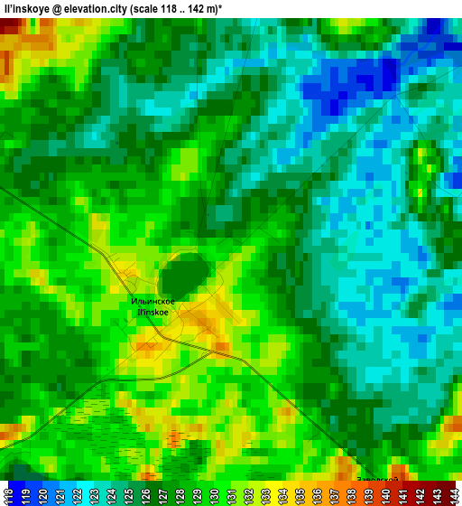 Il’inskoye elevation map