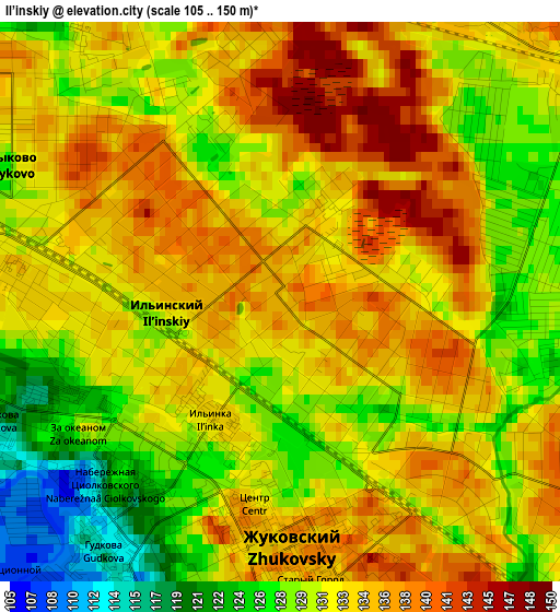Il’inskiy elevation map