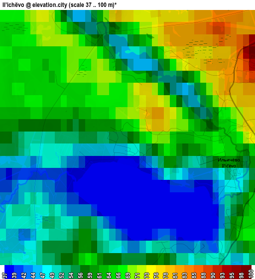 Il’ichëvo elevation map