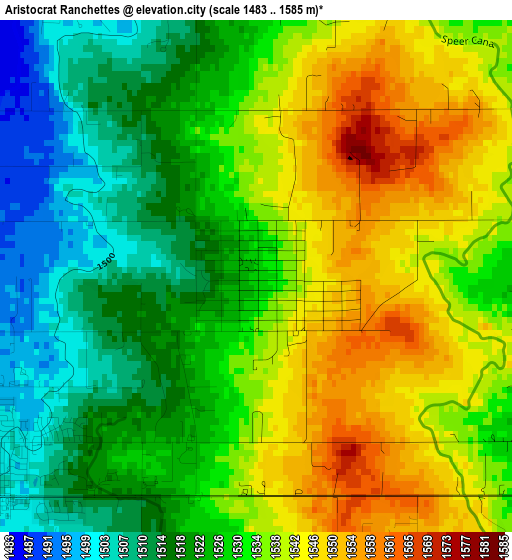 Aristocrat Ranchettes elevation map