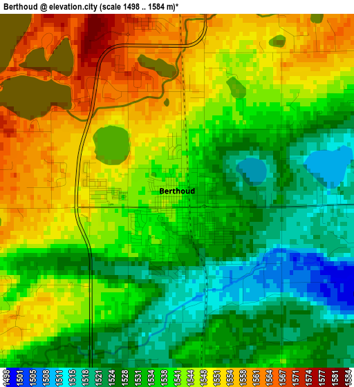 Berthoud elevation map