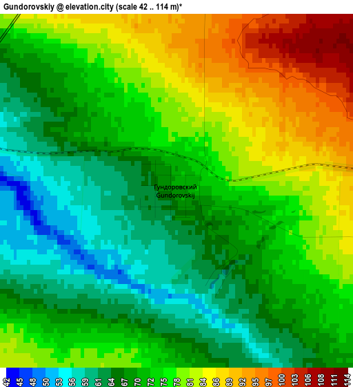 Gundorovskiy elevation map