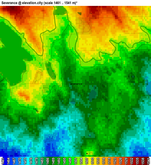 Severance elevation map