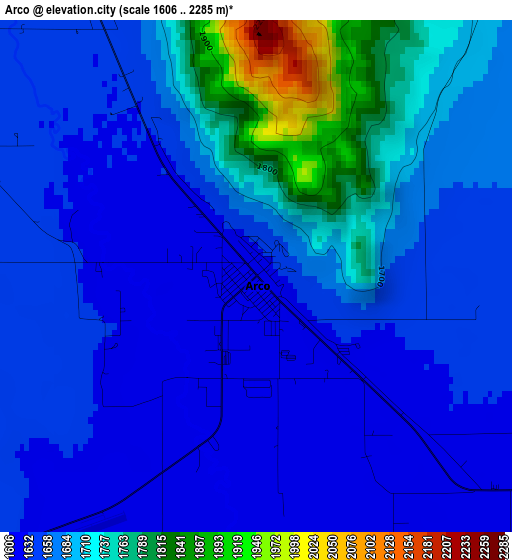 Arco elevation map