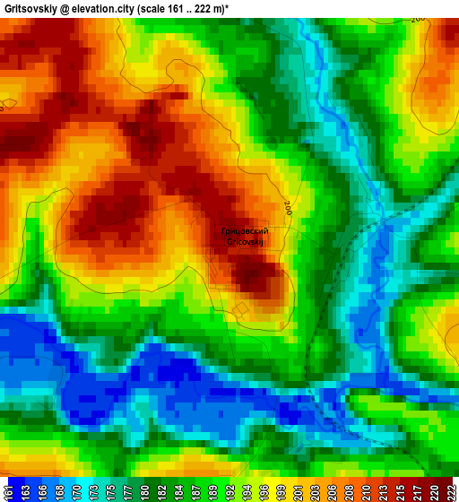 Gritsovskiy elevation map