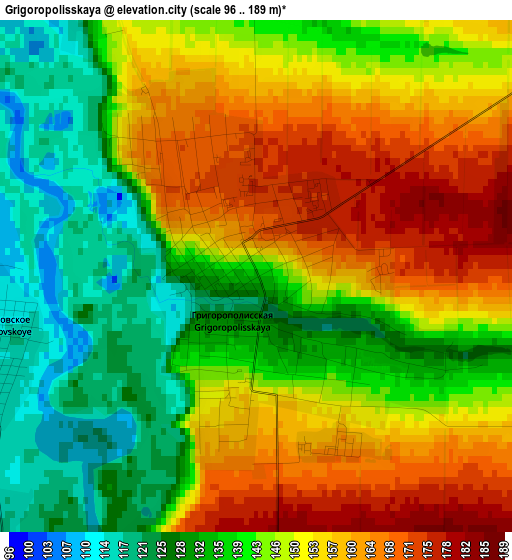 Grigoropolisskaya elevation map