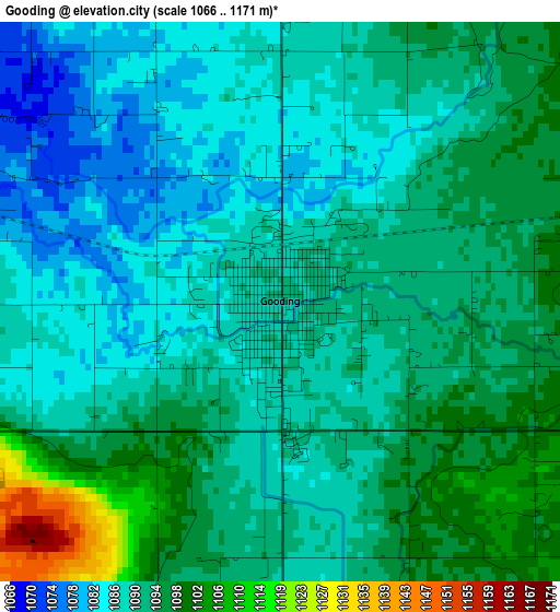 Gooding elevation map