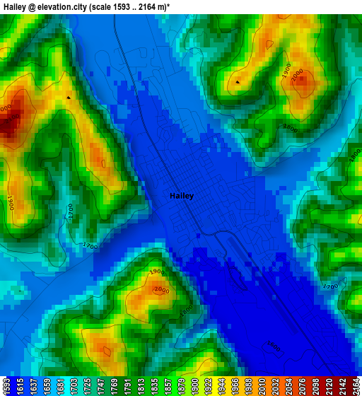 Hailey elevation map