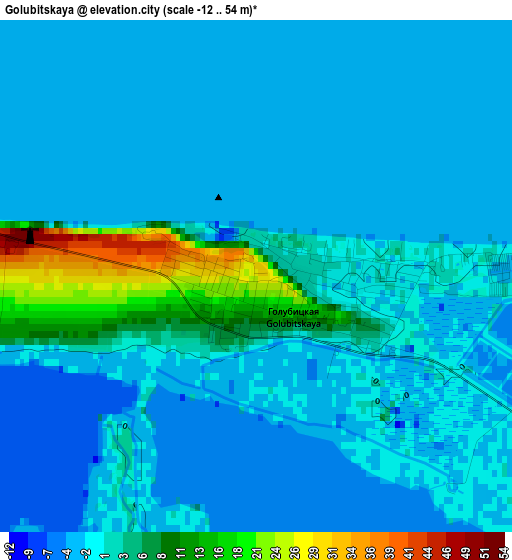 Golubitskaya elevation map