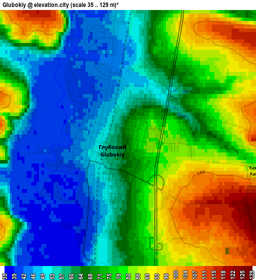 Glubokiy elevation map